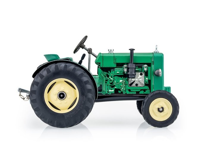 Traktor MAN AS 325A zelený na klíček kov 1:25 v krabici
