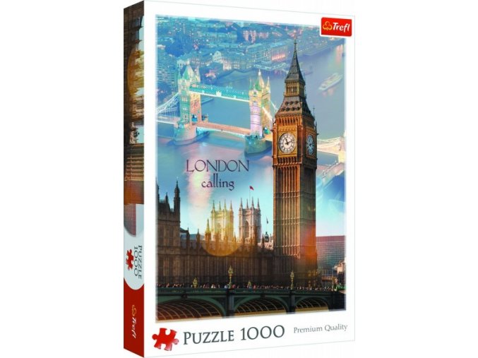 Puzzle Londýn o soumraku 1000 dílků 48x68,3 cm