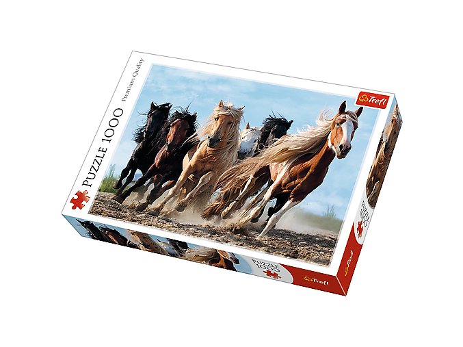 Puzzle Cválající koně 1000 dílků 68,3x48 cm