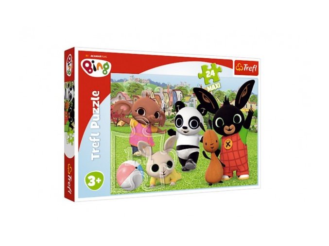 Puzzle Maxi 24 dílků BING Bunny Zábava v parku 60x40 cm