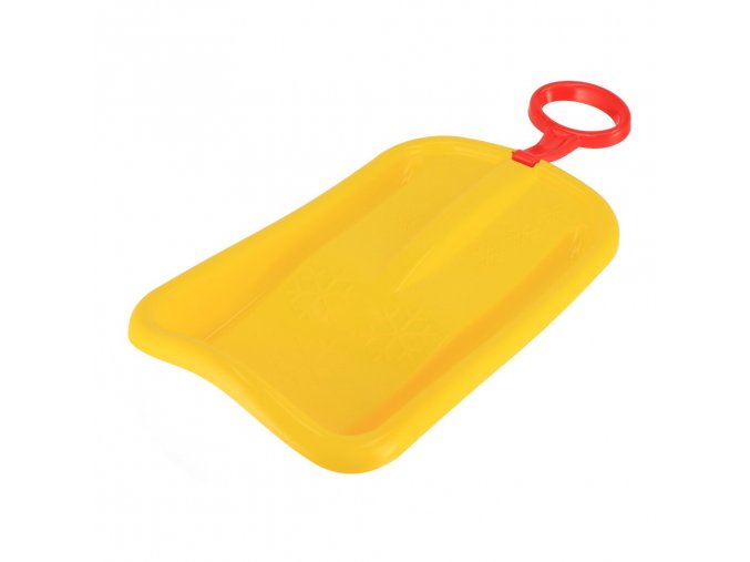 Sáňkovací kluzák s pohyblivým madlem Snow Arrow 74 cm žlutý