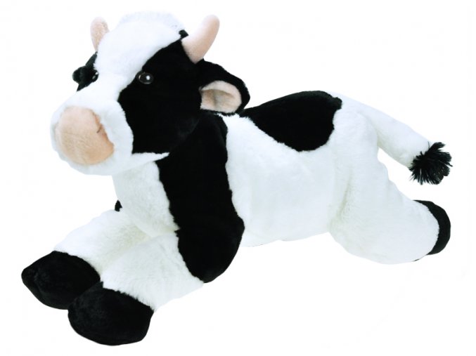 Kráva plyšová ležící 40 cm