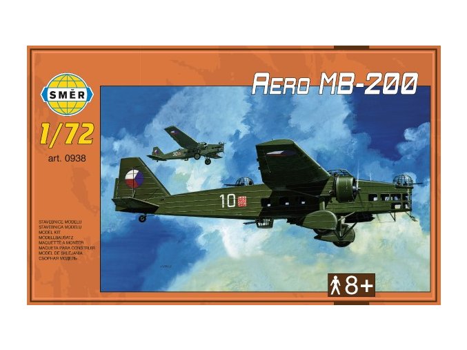 Model Aero MB-200 1:72 22,3x31,2 cm v krabici