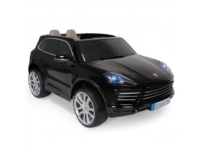 Dětské dvoumístné elektrické vozidlo PORSCHE CAYENNE S 12V R/C černé