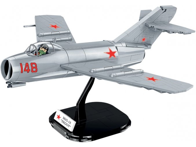 Korean War MIG-15 FAGOT, 1:32, 504 kostek, 1 figurka