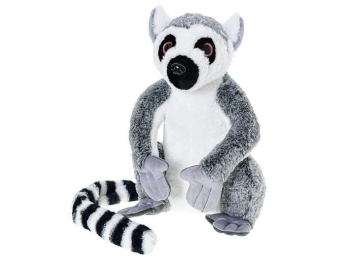 Lemur plyšový 25 cm sedící