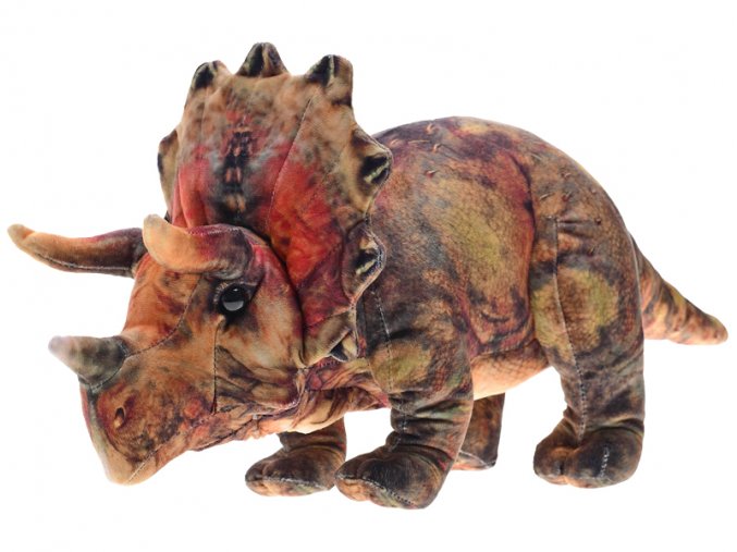 Triceratops plyšový 45 cm stojící