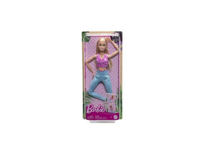Barbie v pohybu - Blondýnka v modrých legínách