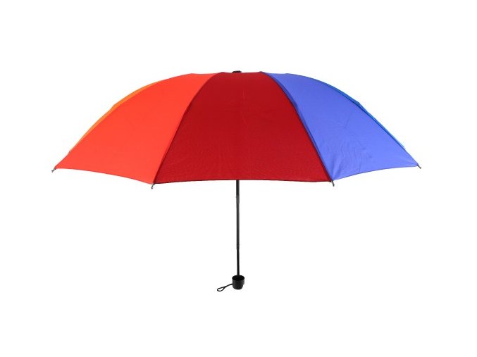 Deštník skládací barevný 25 cm kov/látka v sáčku