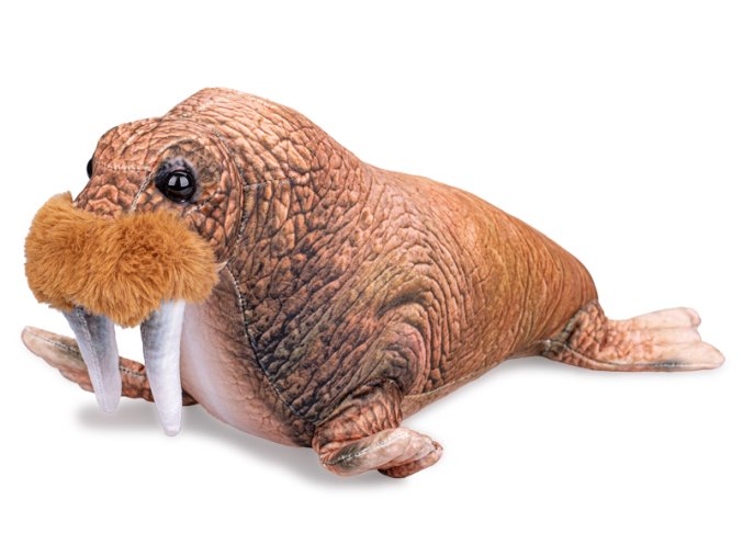 Mrož plyšový 40 cm ležící