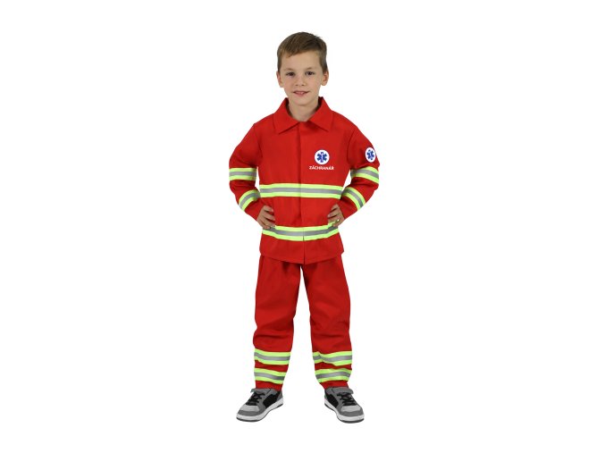 Dětský kostým záchranář - český potisk (S)