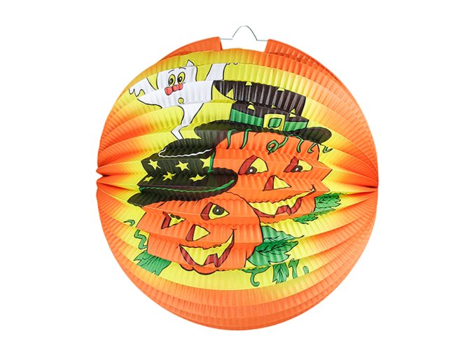 Lampion Halloween veselá dýně 25 cm