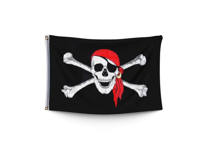 Vlajka pirátská 90x150 cm