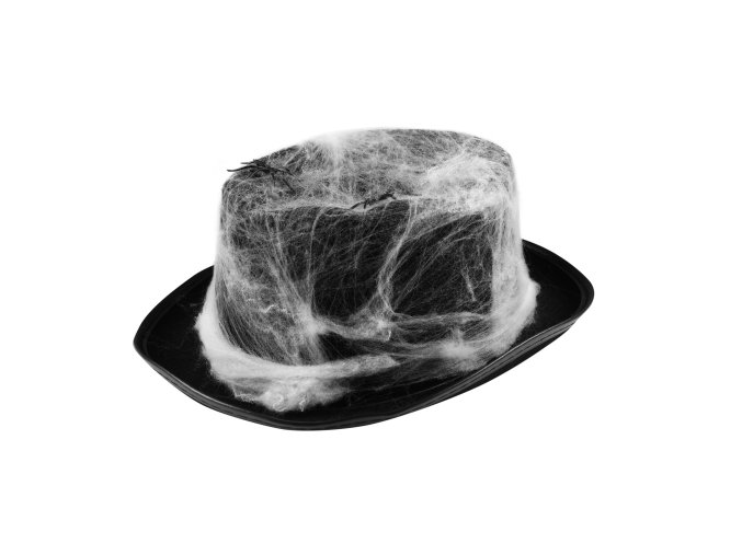 Klobouk s pavučinou a pavouky