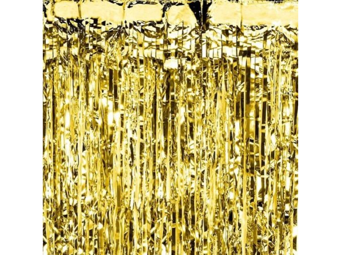 Dekorace zaves foliovy zlaty 1 ks 55CRT019