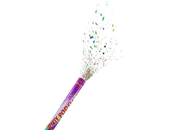 Konfety vystřelovací v tubě 50 cm