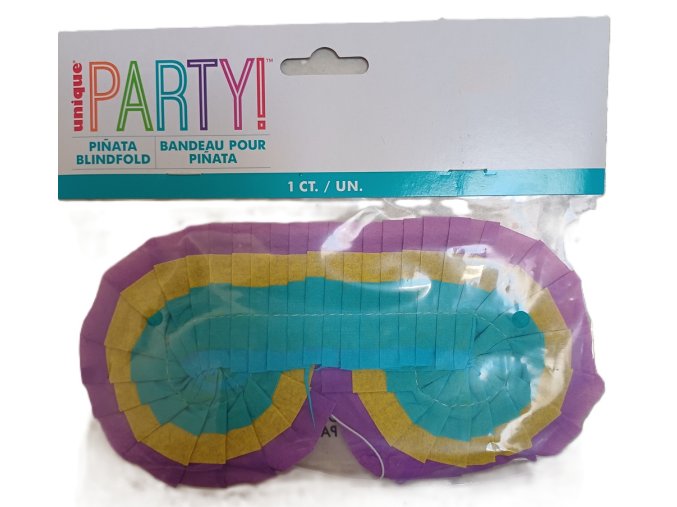 Maska přes oči na piňatu papírová