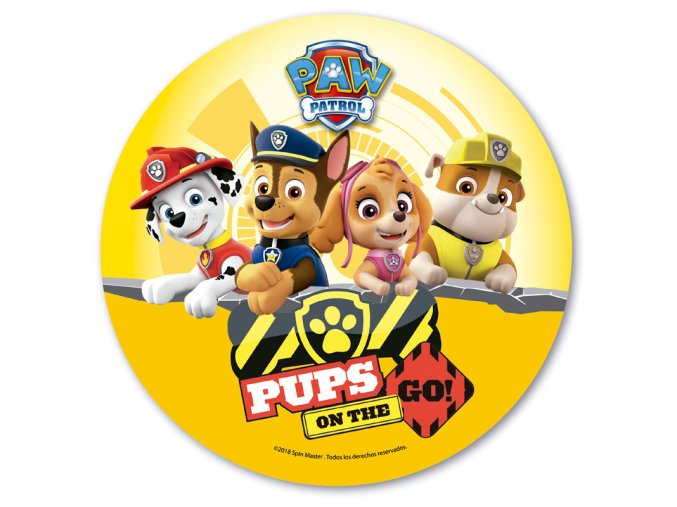 Jedlý papír TLAPKOVÁ PATROLA GO! 20 cm