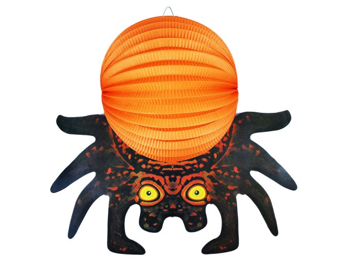 Lampion Halloween pavouk 3D 25 cm