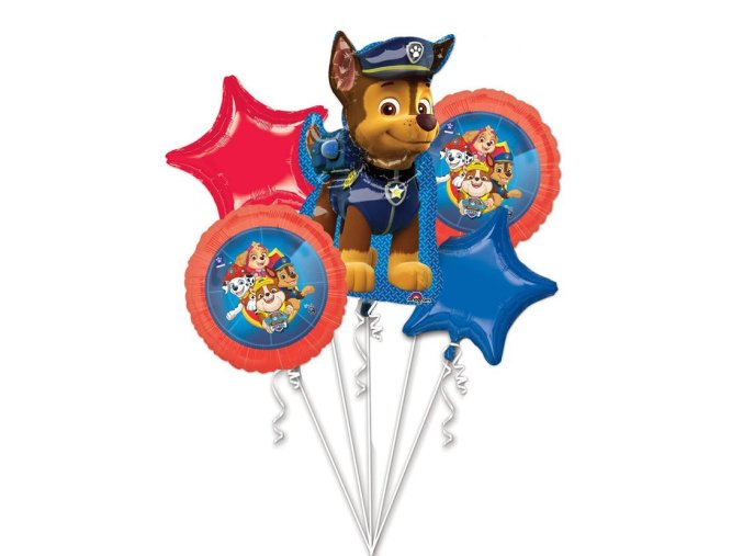 Balónkový buket "TLAPKOVÁ PATROLA", 5ks