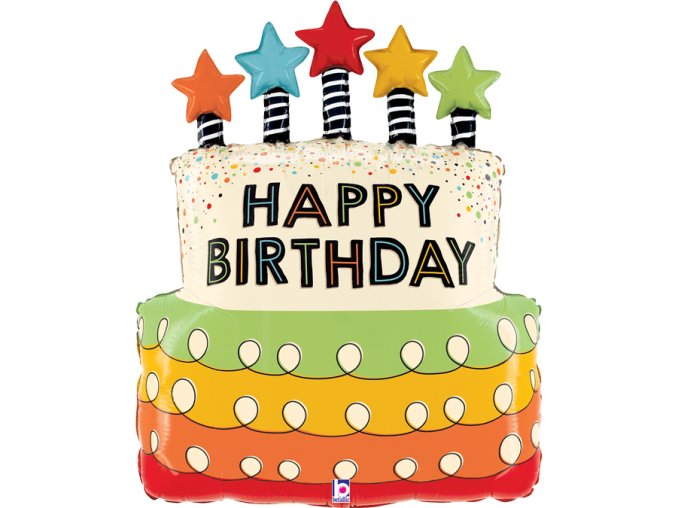 25212 Candle Stars BDay Cake