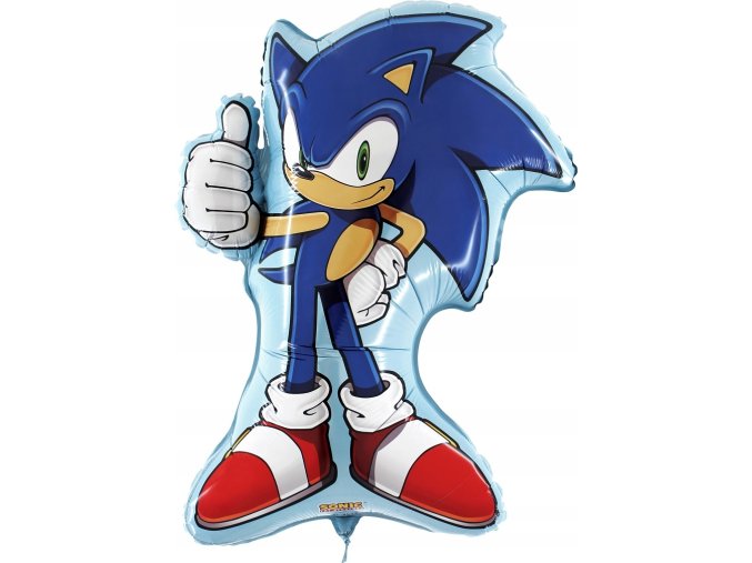 Balon foliowy SONIC X dekoracja HEL tort Grabo