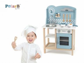 PolarB Dřevěná kuchyňka modrá