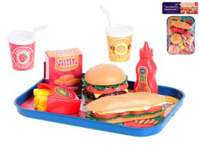 Fast food set s podnosem 26 x 19 cm 26 ks v sáčku