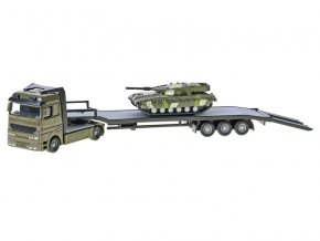 Traffic vojenský transporter 25 cm kov s obrněnými vozidly volný chod 2ks v krabičce