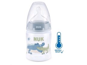 Kojenecká láhev First Choice Temperature Control 150 ml blue