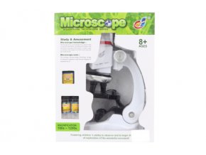 Mikroskop bílý na baterie
