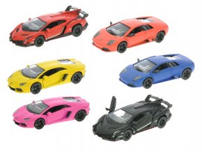 Lamborghini 1:36 kov matný lak zpětný chod