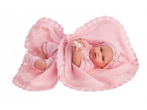 Peke - realistická panenka miminko se speciální pohybovou funkcí a měkkým látkovým tělem - 29 cm