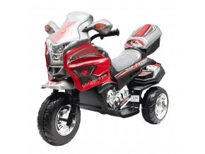 Dětská elektrická motorka Racer červeno-černá