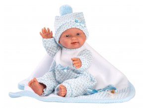 New Born chlapeček - realistická panenka miminko s celovinylovým tělem - 26 cm
