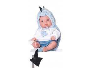 Dráček - realistická panenka miminko s celovinylovým tělem - 21 cm