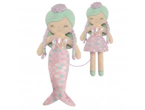 Plyšová panenka 2v1 Ocean Fantasy - 36 cm s kolébkou