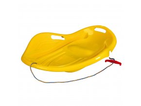Dětský sáňkovací kluzák Mušle Baby Mix Premium Komfort 80 cm žlutý
