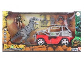 Auto s dinosaurem