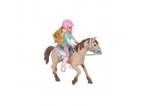 Panenka jezdkyně s koněm