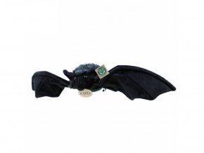 Plyšový netopýr černý 16 cm