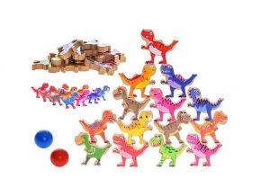 Big Tree dinosaurus jenga/puzzle 16 ks dinosaurů 8 cm v krabičce