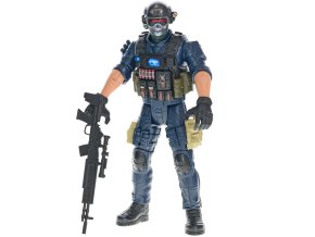 Panáček kloubový SWAT team 30 cm se zbraní