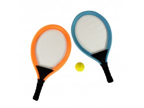 Set na tenis - sportovní rakety se síťovanou výplní a s míčkem
