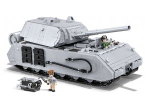 World War II Panzer VIII MAUS, 1605 kostek, 2 figurky
