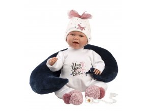New born - realistická panenka miminko se zvuky a měkkým látkovým tělem - 42 cm