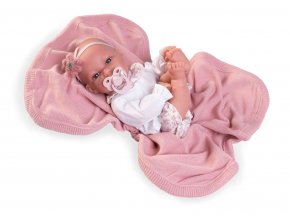 Toneta - realistická panenka miminko se speciální pohybovou funkcí a měkkým látkovým tělem - 34 cm