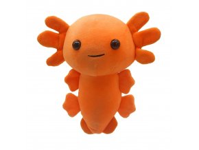 Axolotl oranžový - vodní dráček plyšový 21 cm