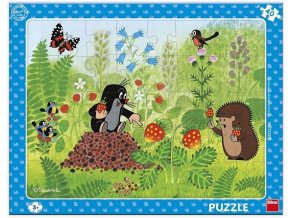 Puzzle deskové 40 dílků KRTEK A JAHODY