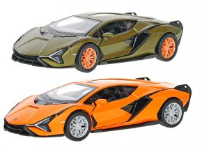 Auto Lamborghini Sian 12,5 cm 1:40 kov zpětný chod